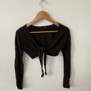 Ballet cropped warm-up wrap